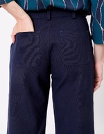 Pantalon droit coton bio épais imprimé La Fiancée