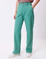 Pantalon droit coton bio épais imprimé La Fiancée