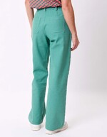 Pantalon droit coton bio épais imprimé La Fiancée