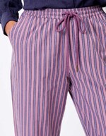 Pantalon rayures coton bio imprimé La Fiancée