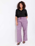 Pantalon rayures coton bio imprimé La Fiancée