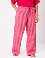 Pantalon rayures coton bio imprimé La Fiancée