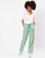 Pantalon rayures coton bio imprimé La Fiancée
