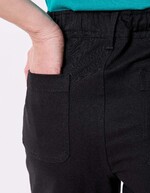 Pantalon ajusté coton stretch imprimé La Fiancée