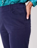 Pantalon ajusté coton stretch imprimé La Fiancée