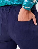 Pantalon ajusté coton stretch imprimé La Fiancée