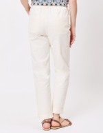Pantalon ajusté coton stretch imprimé La Fiancée