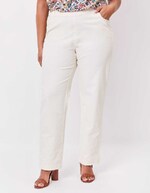 Pantalon ajusté coton stretch imprimé La Fiancée