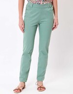 Pantalon ajusté coton stretch imprimé La Fiancée