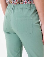 Pantalon ajusté coton stretch imprimé La Fiancée