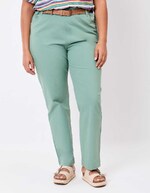 Pantalon ajusté coton stretch imprimé La Fiancée