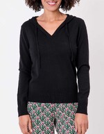 Pull femme à capuche uni imprimé La Fiancée