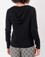 Pull femme à capuche uni imprimé La Fiancée