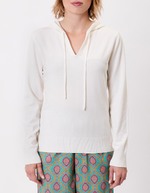 Pull femme à capuche uni imprimé La Fiancée