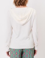 Pull femme à capuche uni imprimé La Fiancée