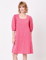 Robe rayures coton bio imprimé La Fiancée