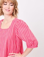Robe rayures coton bio imprimé La Fiancée