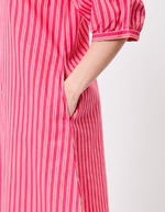Robe rayures coton bio imprimé La Fiancée