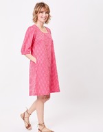 Robe rayures coton bio imprimé La Fiancée