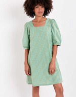 Robe rayures coton bio imprimé La Fiancée