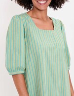 Robe rayures coton bio imprimé La Fiancée