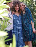 Robe fluide évasée manches 3/4 imprimé La Fiancée