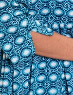 Robe longue imprimée en voile de coton imprimé La Fiancée