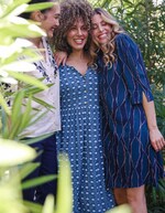 Robe longue imprimée en voile de coton imprimé La Fiancée