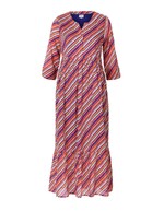Robe longue imprimée en voile de coton imprimé La Fiancée