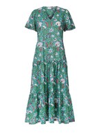 Robe longue coton à volants imprimé La Fiancée
