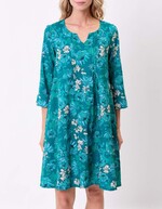 Robe évasée coton bio plissé imprimé La Fiancée