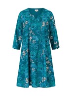 Robe évasée coton bio plissé imprimé La Fiancée