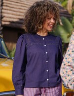 Chemise macramé coton bio imprimé La Fiancée