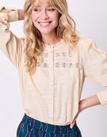 Chemise macramé coton bio imprimé La Fiancée