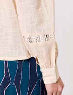 Chemise macramé coton bio imprimé La Fiancée