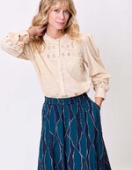 Chemise macramé coton bio imprimé La Fiancée