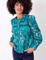 Chemise macramé coton bio imprimé La Fiancée