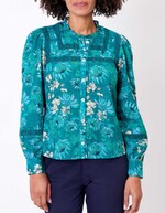 Chemise macramé coton bio imprimé La Fiancée