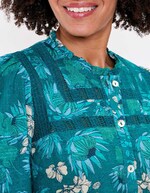 Chemise macramé coton bio imprimé La Fiancée