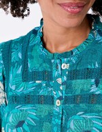Chemise macramé coton bio imprimé La Fiancée