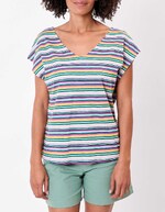 T-shirt coton bio col V imprimé La Fiancée