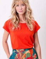 T-shirt coton bio dentelle imprimé La Fiancée