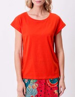 T-shirt coton bio dentelle imprimé La Fiancée