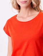 T-shirt coton bio dentelle imprimé La Fiancée