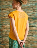 T-shirt coton bio dentelle imprimé La Fiancée