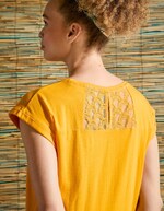 T-shirt coton bio dentelle imprimé La Fiancée