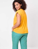 T-shirt coton bio dentelle imprimé La Fiancée
