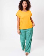 T-shirt coton bio dentelle imprimé La Fiancée