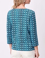 T-shirt imprimé manches 3/4 coton bio imprimé La Fiancée