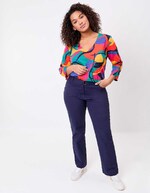 T-shirt imprimé manches 3/4 coton bio imprimé La Fiancée